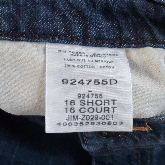 CABELA'S JEANS WOMEN'S SIZE 16S 16 SHORT DARK WASH STRAIGHT LEG 100% COTTON - Picture 4 of 11